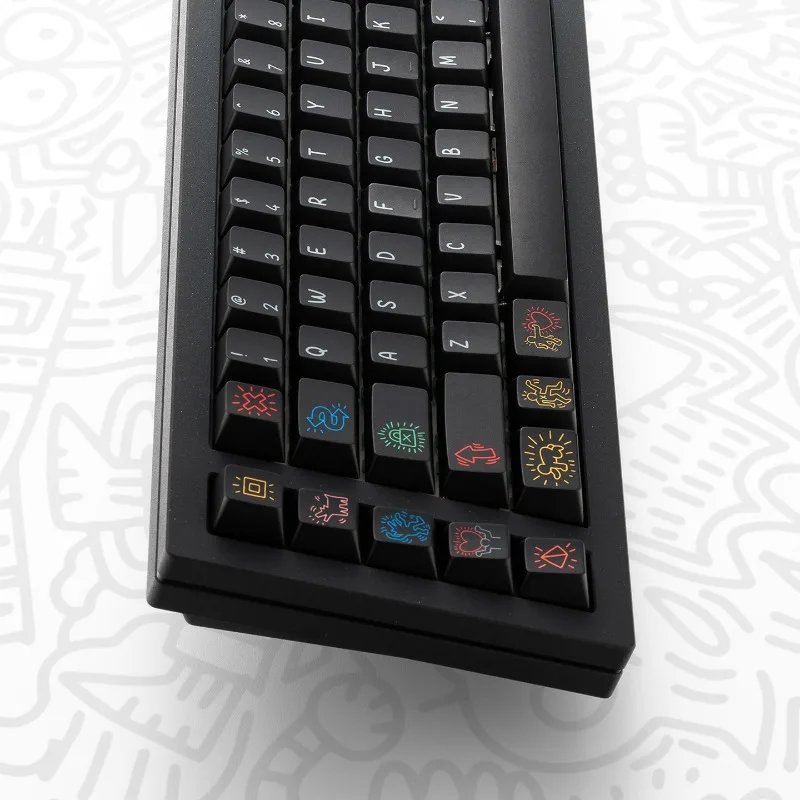 Original Graffiti Dark Keycaps Set PBT Sublimation Black Magnetic Switch Keyboard Caps for Mechanical Keyboard Accessories Gift
Original Graffiti Dark Keycaps Set PBT Sublimation Black Magnetic Switch Keyboard Caps for Mechanical Keyboard Accessories Gift