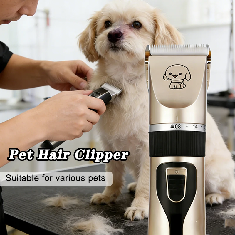 Electric Pet Clipper Rechargeable Grooming Trimmer with 4 Guide Combs Safe for Dogs Cats Rabbits Quiet Efficient Haircut Shaver
Electric Pet Clipper Rechargeable Grooming Trimmer with 4 Guide Combs Safe for Dogs Cats Rabbits Quiet Efficient Haircut Shaver