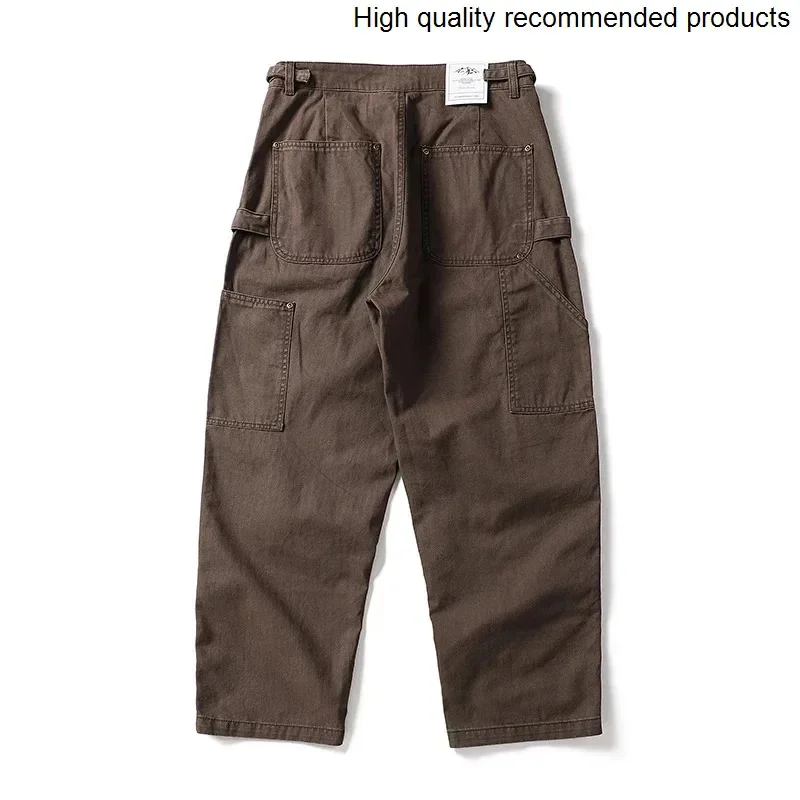 Pure High Quality Cotton Herringbone Hole Wide Leg Cargo Pant Men Japanese Streetwear Fashion Loose Casual Baggy Pants Trousers
Pure High Quality Cotton Herringbone Hole Wide Leg Cargo Pant Men Japanese Streetwear Fashion Loose Casual Baggy Pants Trousers
