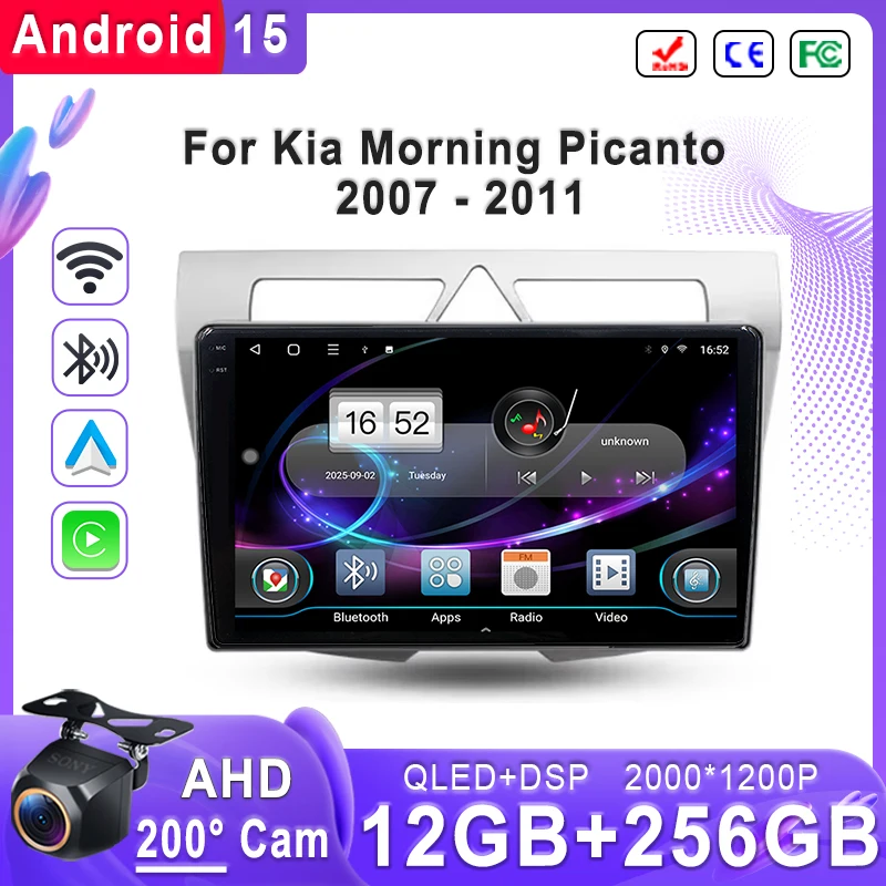 Android 15 Car Stereo For Kia Morning Picanto 2007 - 2011 Head Unit GPS Navigation High-performance CPU GPS Multimedia Video DVD
Android 15 Car Stereo For Kia Morning Picanto 2007 - 2011 Head Unit GPS Navigation High-performance CPU GPS Multimedia Video DVD