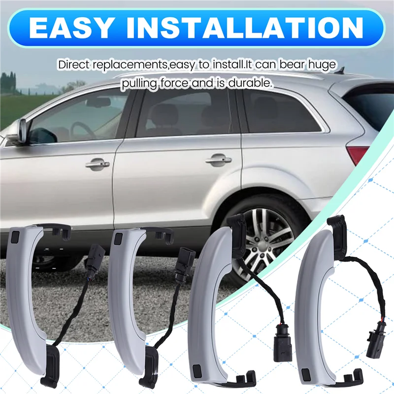 【Price Drop !!】4Pcs Car Sensor Exterior Door Handle For Q7(4LB)3.0T/3.6 FSI/4.2T/6.0T 2006-2015
【Price Drop !!】4Pcs Car Sensor Exterior Door Handle For Q7(4LB)3.0T/3.6 FSI/4.2T/6.0T 2006-2015