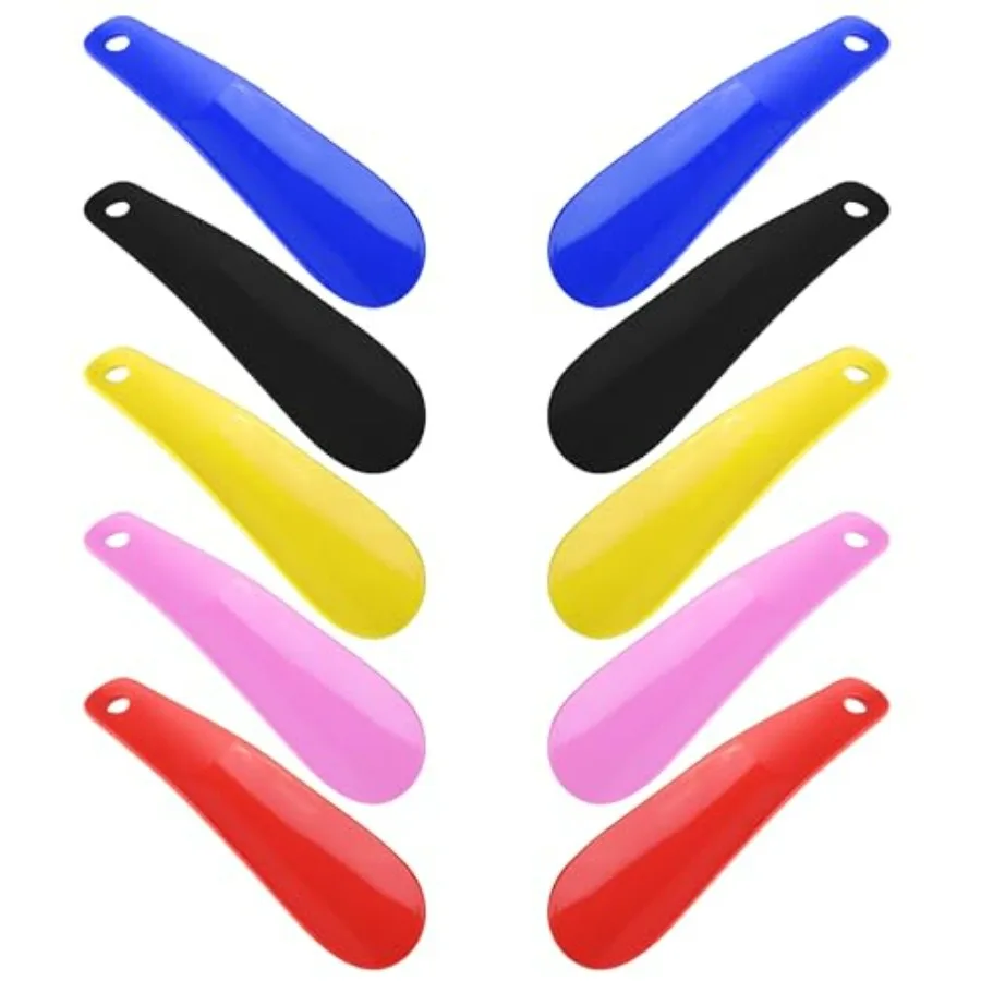 Plastic Shoe Horns - Pack Assorted Colors - Durable, Curved, Pocket-Size 6.3 Inch, Unisex - Travel-Friendly
Plastic Shoe Horns - Pack Assorted Colors - Durable, Curved, Pocket-Size 6.3 Inch, Unisex - Travel-Friendly