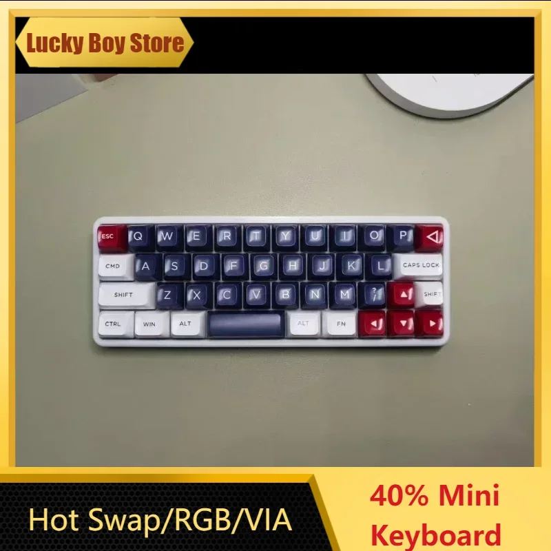 НОВАЯ 40-клавиатура с RGB-подсветкой, изготовленная на заказ беспроводная механическая клавиатура Bluetooth/2,4G VIA, ультракомпактная раскладка 40%, комплект с возможностью горячей замены
НОВАЯ 40-клавиатура с RGB-подсветкой, изготовленная на заказ беспроводная механическая клавиатура Bluetooth/2,4G VIA, ультракомпактная раскладка 40%, комплект с возможностью горячей замены