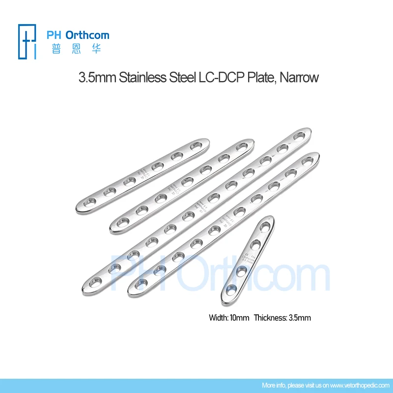 3.5mm LC-DCP Stainless Steel Orthopedic Plate: Veterinary Surgical Tools and Medical Equipment for Pet Care
3.5mm LC-DCP Stainless Steel Orthopedic Plate: Veterinary Surgical Tools and Medical Equipment for Pet Care