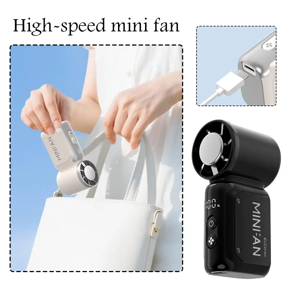 3600mAh Portable High-Speed Turbo Mini Handheld Fan, LED Digital Display USB Rechargeable Multi-Speed Pocket Cooling Fan
3600mAh Portable High-Speed Turbo Mini Handheld Fan, LED Digital Display USB Rechargeable Multi-Speed Pocket Cooling Fan
