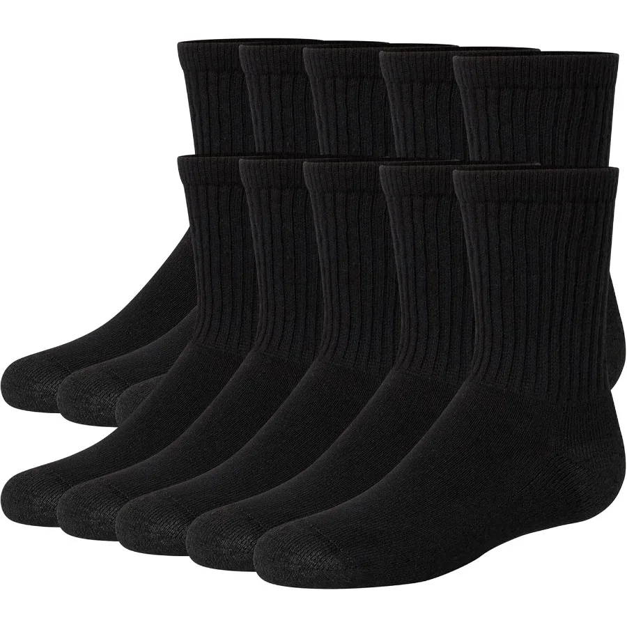 Boys' Uniform Crew MoistureWicking Socks for School and Sports Activities Cushioned Foot Bottoms Provide Comfort and Support Pa
Boys' Uniform Crew MoistureWicking Socks for School and Sports Activities Cushioned Foot Bottoms Provide Comfort and Support Pa