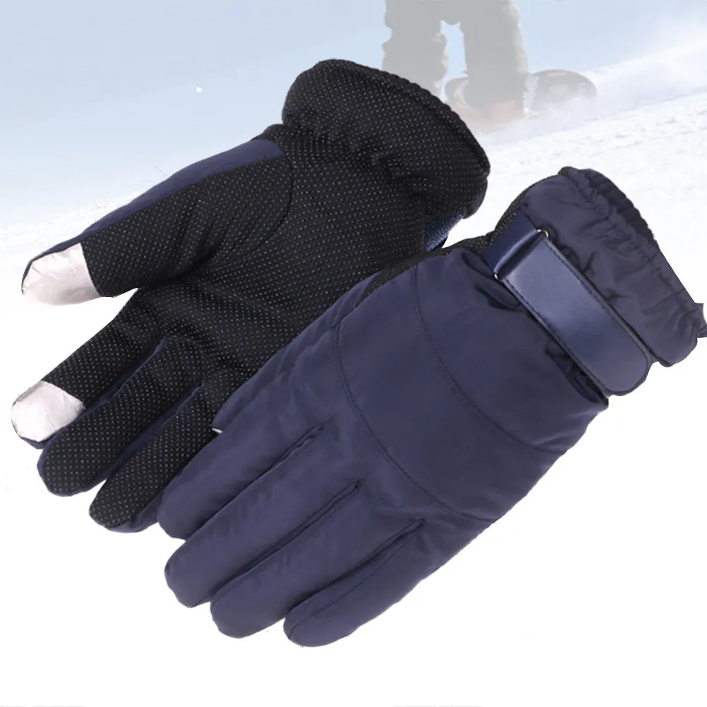 Warm Fleece Touch Screen Gloves Winter Unisex Ski Finger Gloves Anti-Slip Palm For Outdoor Hiking Climbing Dark Blue
Warm Fleece Touch Screen Gloves Winter Unisex Ski Finger Gloves Anti-Slip Palm For Outdoor Hiking Climbing Dark Blue