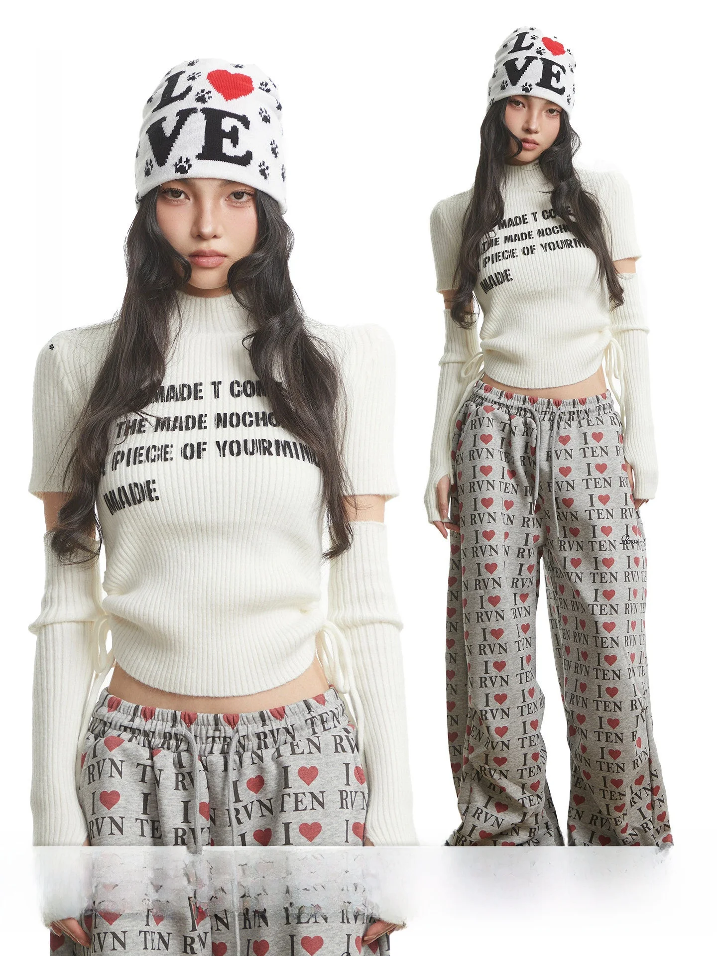 UNCMHISEX Spicy Girl f High Collar Sweater Letter Print Knitted Women's Autumn Dstring Waist Top Comfortable Loose Fit
UNCMHISEX Spicy Girl f High Collar Sweater Letter Print Knitted Women's Autumn Dstring Waist Top Comfortable Loose Fit