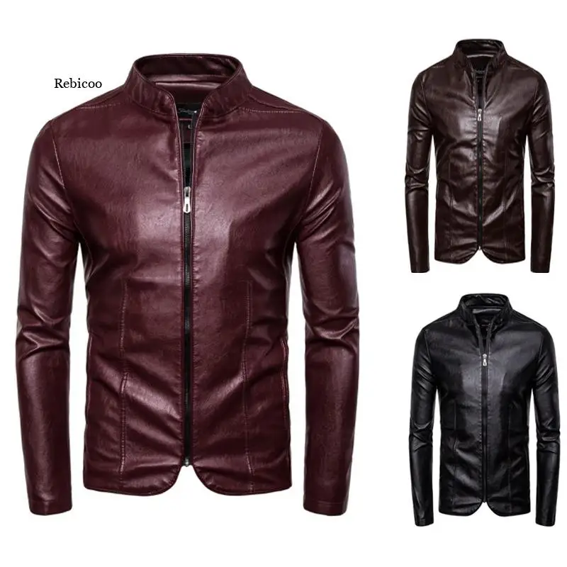 Spring Autumn Leather Jacket Men New Slim Fit Motorcycle Leather Jacket Casual PU Coat Casual Male Jacket
Spring Autumn Leather Jacket Men New Slim Fit Motorcycle Leather Jacket Casual PU Coat Casual Male Jacket