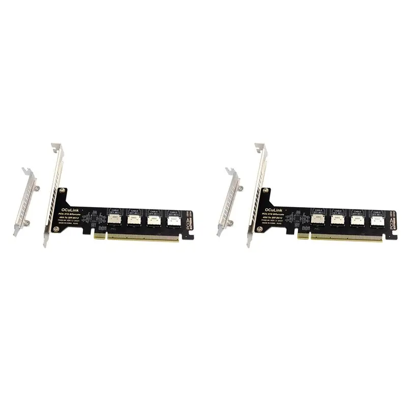 Exquisite-2X PCI-E X16 Split 4 Ports Oculink Expansion Card SFF8611&8612 NVME Pcie Solid State Drive Adapter
Exquisite-2X PCI-E X16 Split 4 Ports Oculink Expansion Card SFF8611&8612 NVME Pcie Solid State Drive Adapter