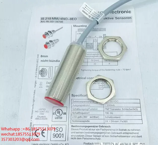 For Leuze IS212MM/4NO-4N0 ISS112MM/2N0-4E0Q12 2NO4NC Proximity Switch New Original
For Leuze IS212MM/4NO-4N0 ISS112MM/2N0-4E0Q12 2NO4NC Proximity Switch New Original