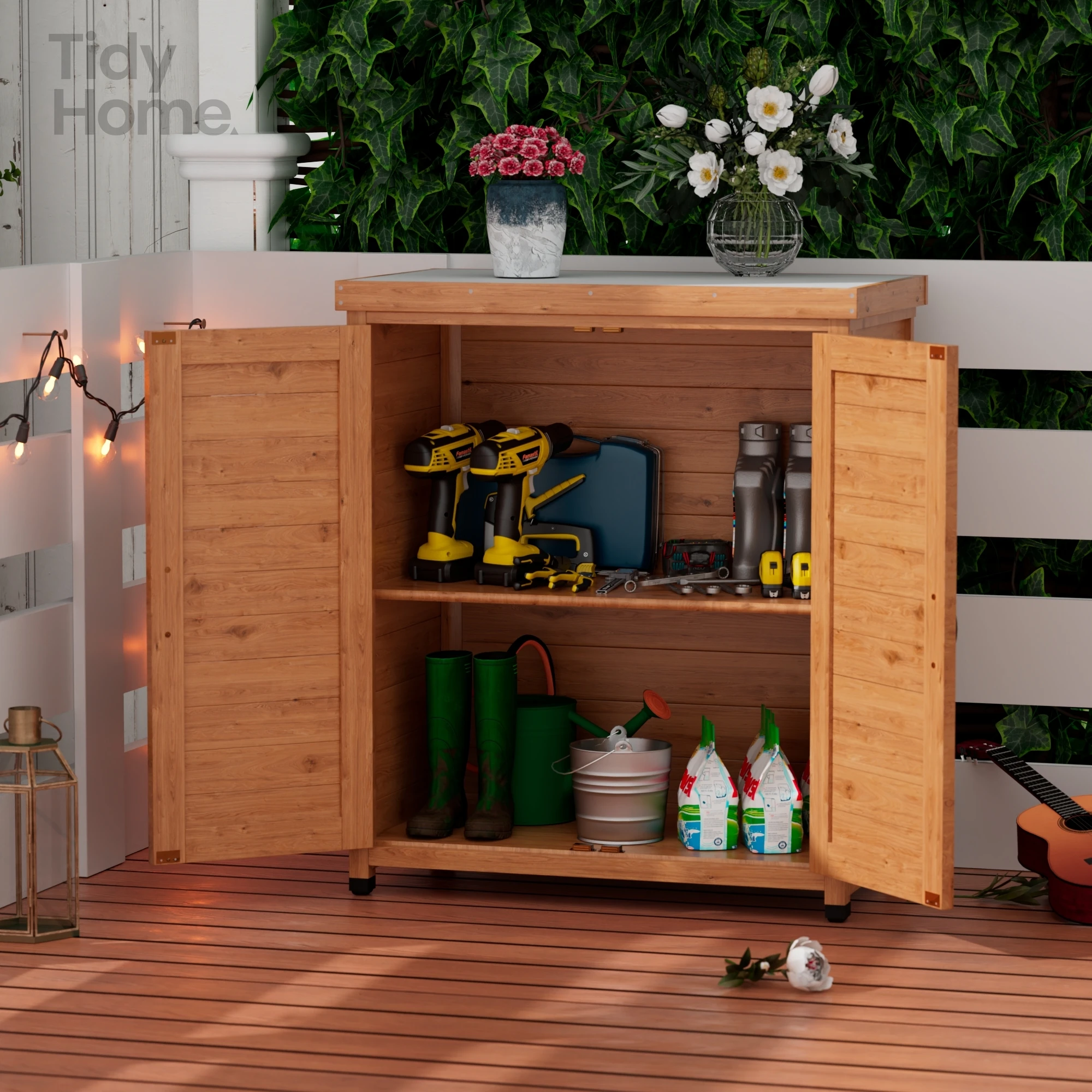 Potting Bench with Storage Cabinet and Metal Table Top for Outdoor Patio,Outdoor Work Station Table,Ample Storage Space design
Potting Bench with Storage Cabinet and Metal Table Top for Outdoor Patio,Outdoor Work Station Table,Ample Storage Space design