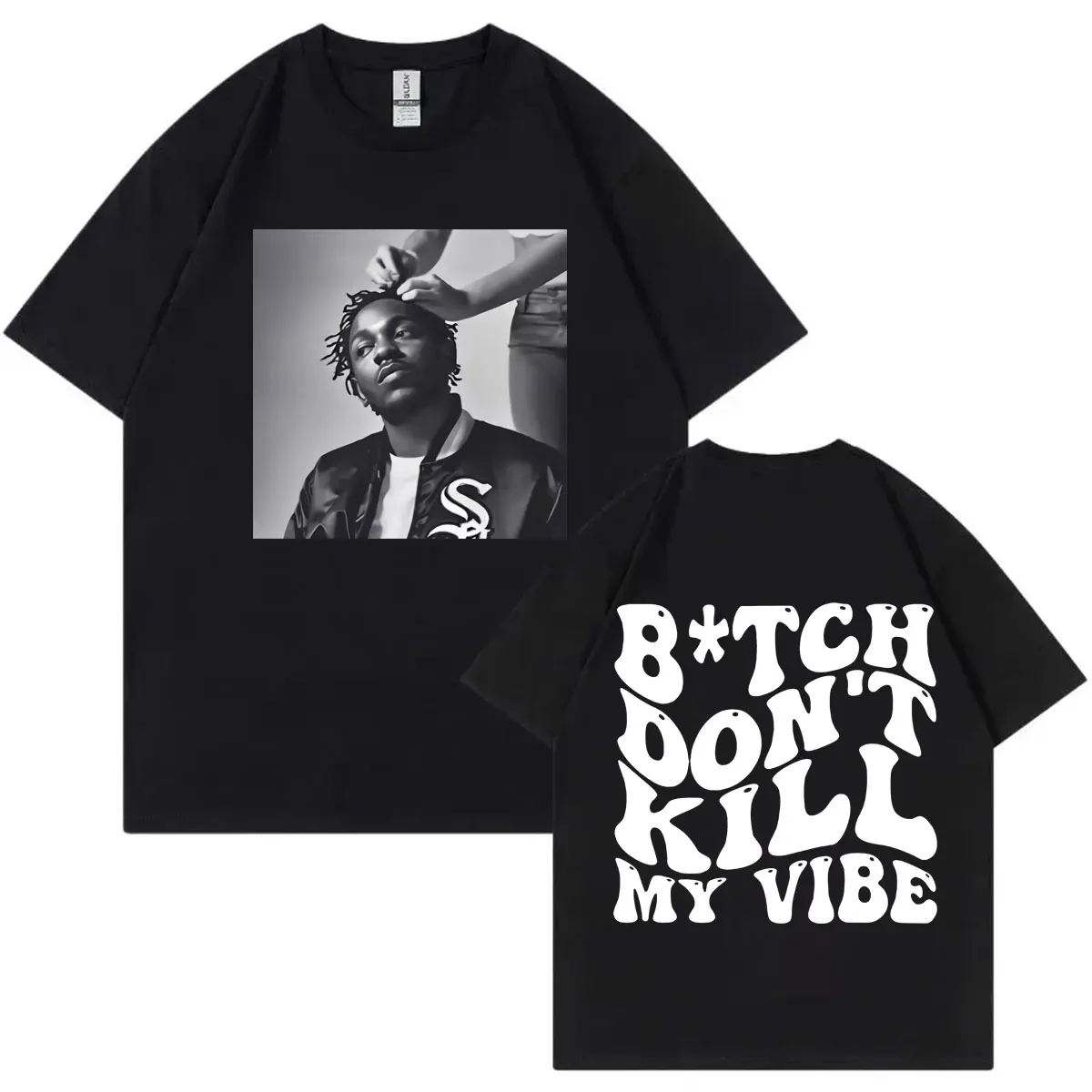 Rapper Kendrick Lamar Don't Kill My Vibe Graphic T Shirt Men Women Clothing Fashion Hip Hop T-shirts Summer Casual Loose T-shirt
Rapper Kendrick Lamar Don't Kill My Vibe Graphic T Shirt Men Women Clothing Fashion Hip Hop T-shirts Summer Casual Loose T-shirt