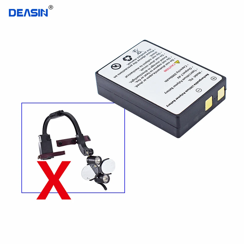 Dental Battery Accessories Spare Parts for Headlight Binocular Loupes 5W Surgical Headlamp
Dental Battery Accessories Spare Parts for Headlight Binocular Loupes 5W Surgical Headlamp