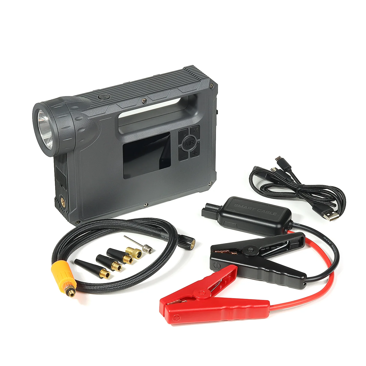 Car emergency start power supply Car air pump Portable 12V multi-functional air pump
Car emergency start power supply Car air pump Portable 12V multi-functional air pump