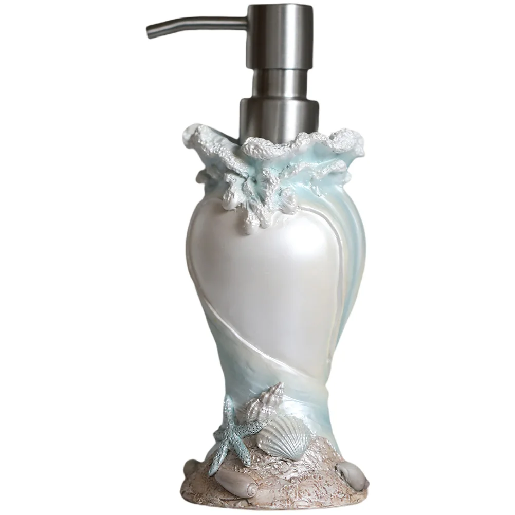 Shell Soap Dispenser Stainless Steel Resin Non Fragile Large Capacity Pump Bathroom Lotion Dispenser Shampoo Container for Home
Shell Soap Dispenser Stainless Steel Resin Non Fragile Large Capacity Pump Bathroom Lotion Dispenser Shampoo Container for Home