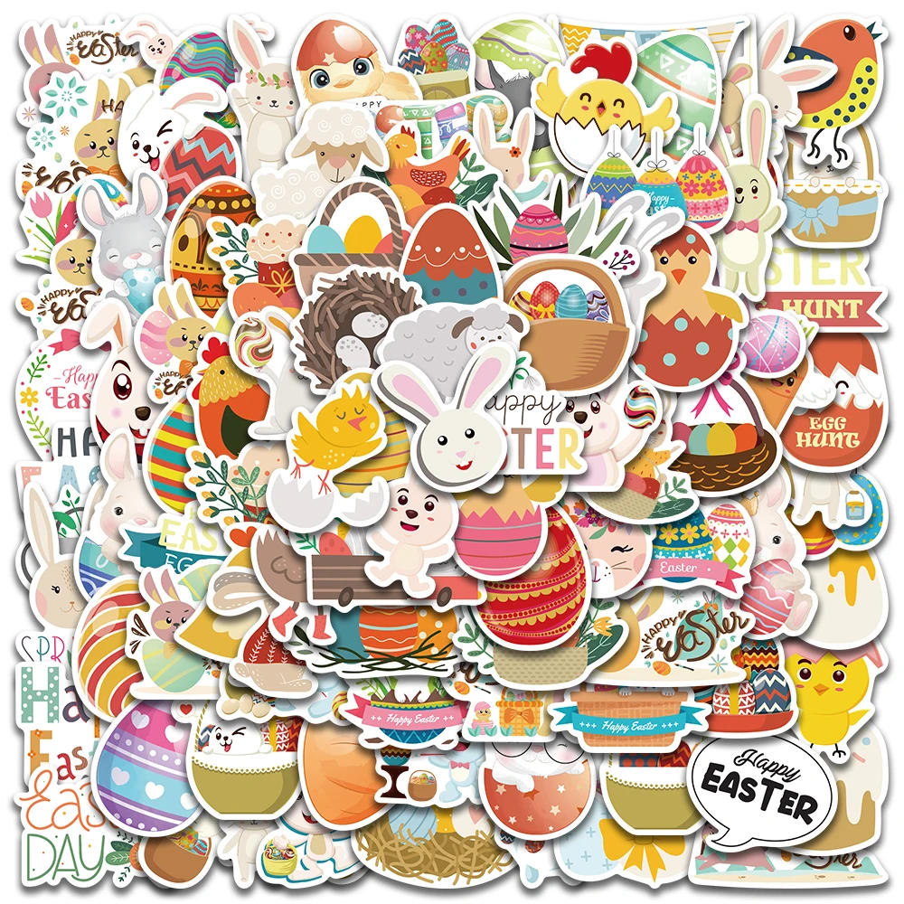 50/100pcs Cute Cartoon Happy Easter Stickers Vinyl Waterproof Graffiti For Laptop Phone Bicycle Fridge Decals
50/100pcs Cute Cartoon Happy Easter Stickers Vinyl Waterproof Graffiti For Laptop Phone Bicycle Fridge Decals