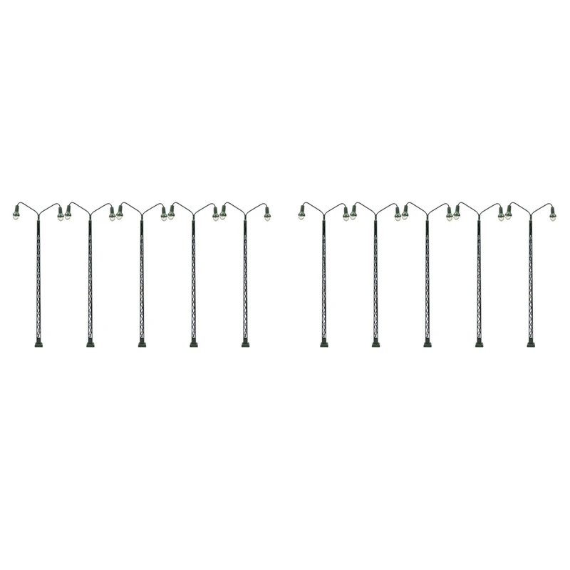 ABXE-10Pcs Model Railway Lamp Lattice Mast Light HO 1:87 Scale LED Street Light Train Layout Toys Garden Decoration Crafts
ABXE-10Pcs Model Railway Lamp Lattice Mast Light HO 1:87 Scale LED Street Light Train Layout Toys Garden Decoration Crafts