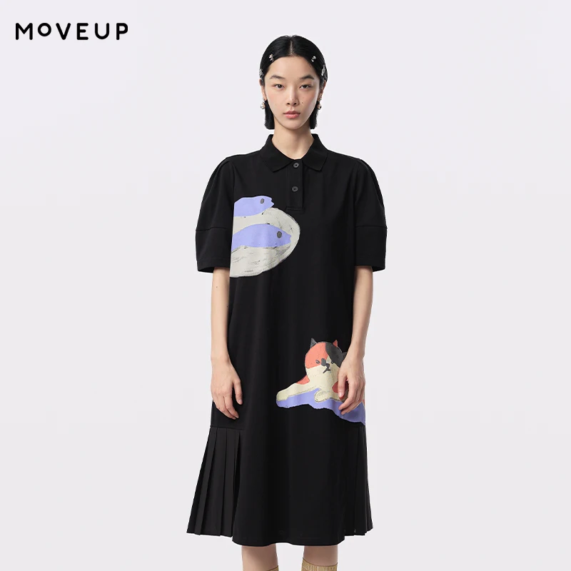 MOVEUP Casual Short Sleeved Polo Collar Dress 2026 Summer New Print Irregular Pleated Commuting Knitted A-Line Dress 324211343
MOVEUP Casual Short Sleeved Polo Collar Dress 2026 Summer New Print Irregular Pleated Commuting Knitted A-Line Dress 324211343