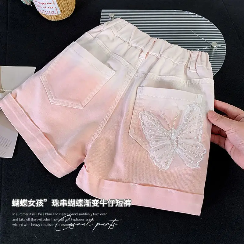 Girls' shorts summer wear 2025 new stylish children's versatile outerwear gradient denim shorts girls' fashionable hot pants
Girls' shorts summer wear 2025 new stylish children's versatile outerwear gradient denim shorts girls' fashionable hot pants