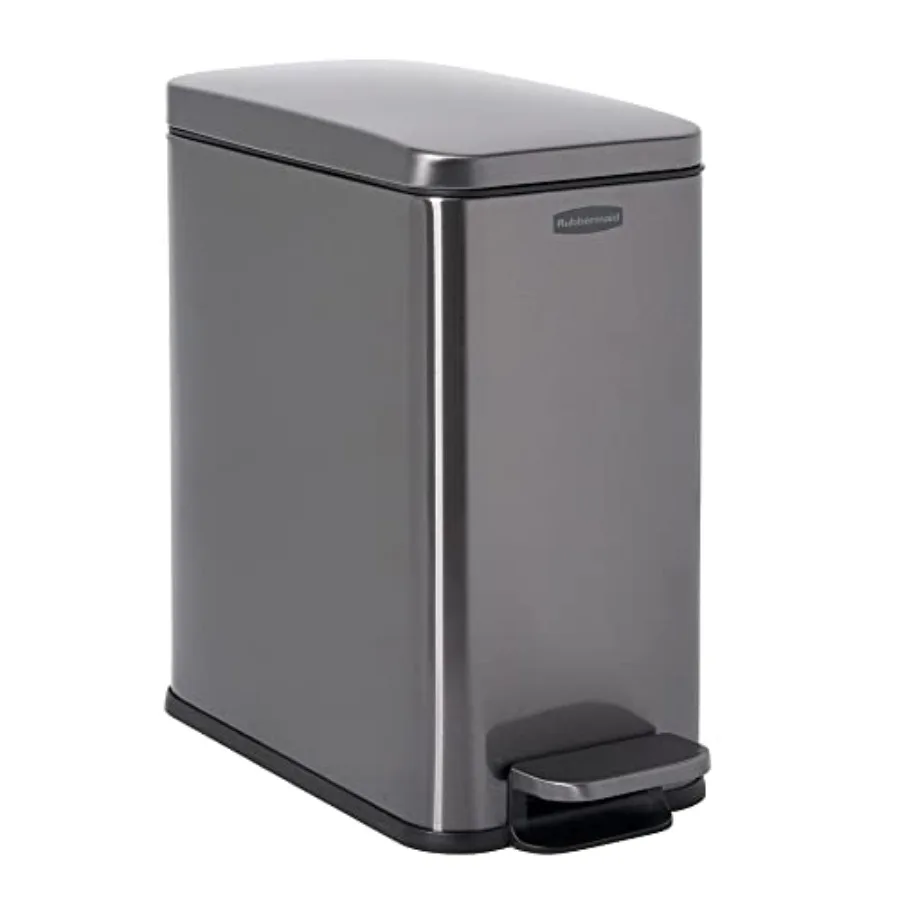 Stainless Steel Trash Can 2.6-Gallon Charcoal Wastebasket with Lid for Home/Bathroom/Kitchen
Stainless Steel Trash Can 2.6-Gallon Charcoal Wastebasket with Lid for Home/Bathroom/Kitchen