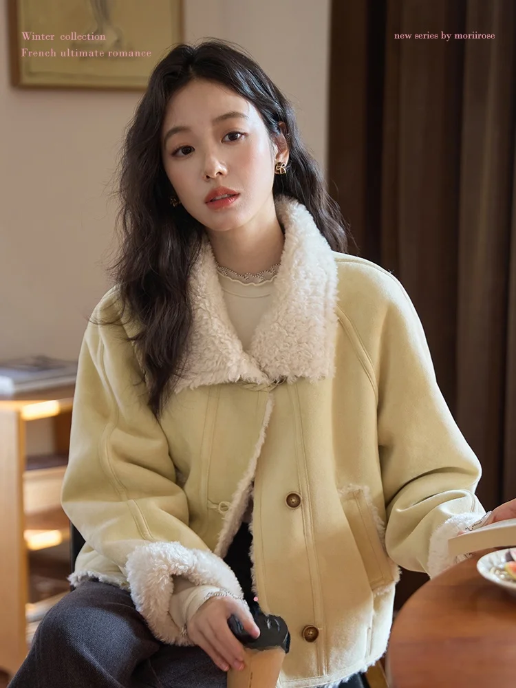 Куртка Moriirose с желтым воротником, кожаными вставками и мехом, свободного кроя, женская, зимняя, теплая, повседневная, из полиэфирного волокна
Куртка Moriirose с желтым воротником, кожаными вставками и мехом, свободного кроя, женская, зимняя, теплая, повседневная, из полиэфирного волокна