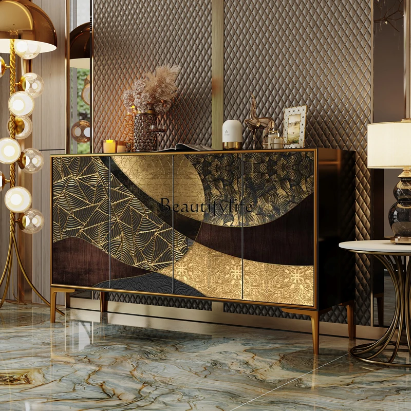 Modern simple light luxury dining side cabinet B & B office clubhouse commercial wall cabinet
Modern simple light luxury dining side cabinet B & B office clubhouse commercial wall cabinet