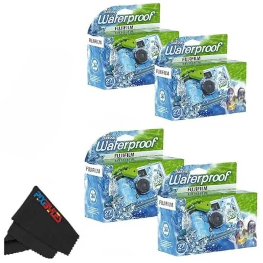 QuickSnap Waterproof 35mm Single Use Camera for beach travel, ABS plastic body, classic black, includes Sandisk 32 GB USB flash
QuickSnap Waterproof 35mm Single Use Camera for beach travel, ABS plastic body, classic black, includes Sandisk 32 GB USB flash