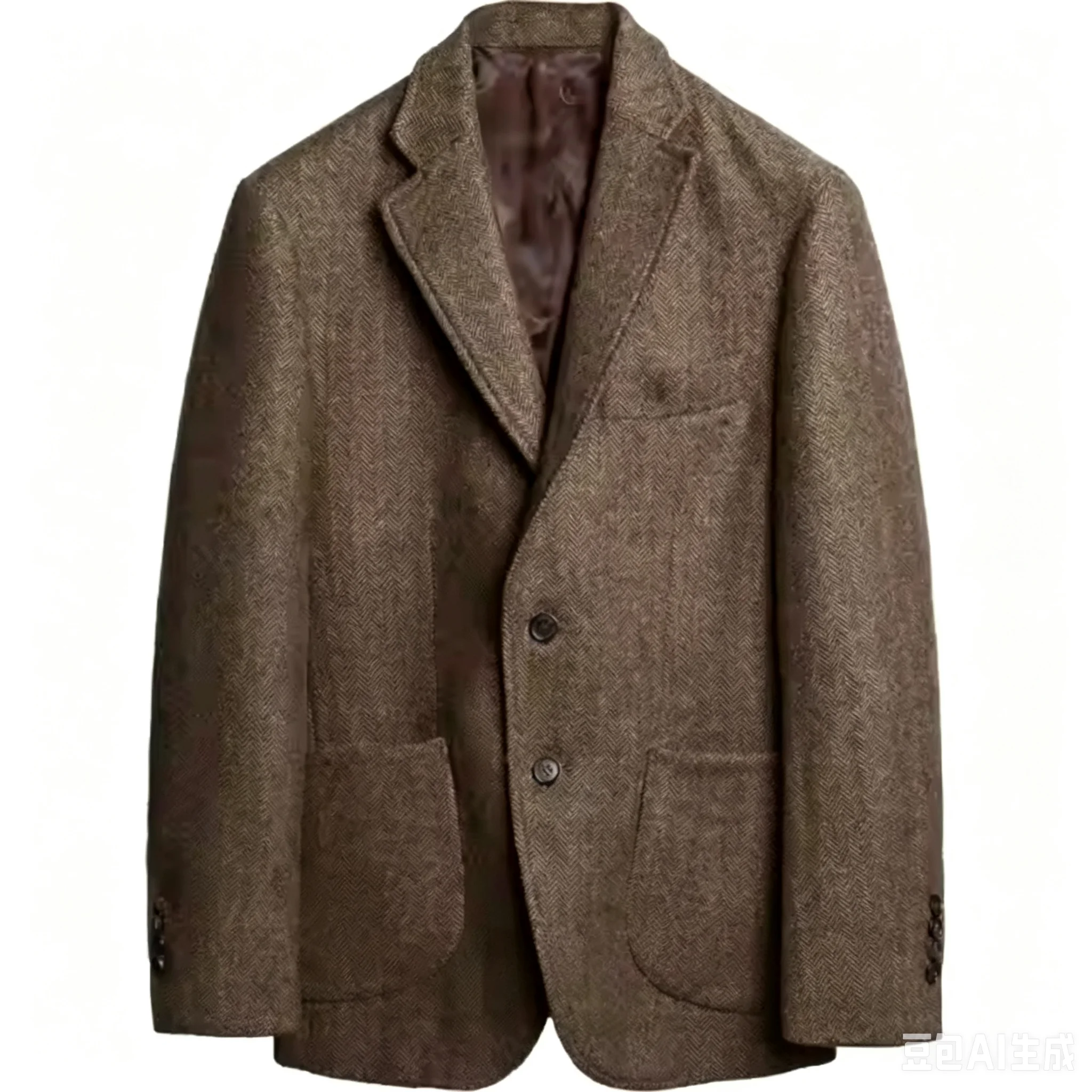 Brown Wool Tweed Winter Suit Blazer Single Breasted Suit Jacket Formal Fashion Notch Lapel Herringbone Coat for Wedding/Business
Brown Wool Tweed Winter Suit Blazer Single Breasted Suit Jacket Formal Fashion Notch Lapel Herringbone Coat for Wedding/Business