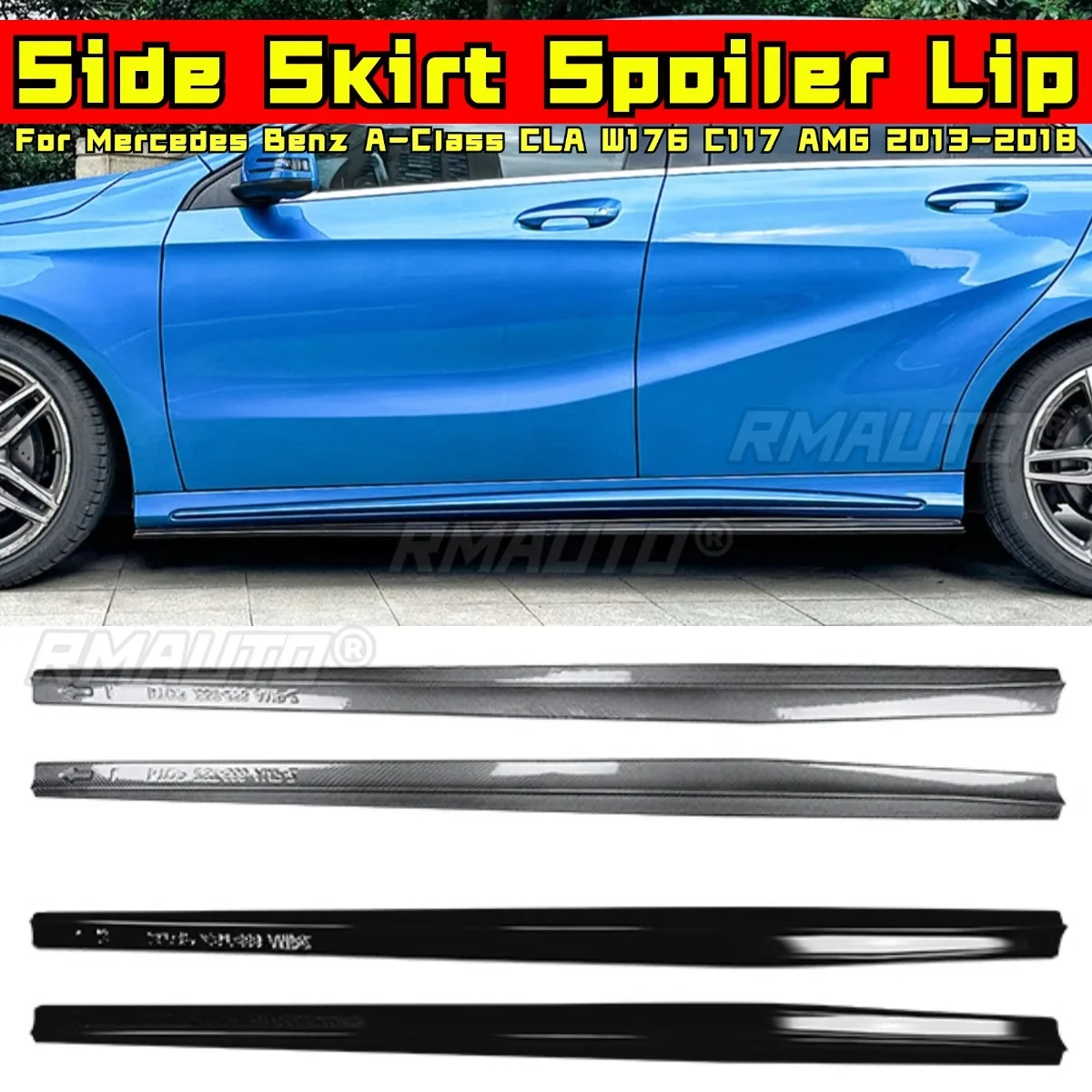 For Mercedes Benz A-Class CLA W176 C117 AMG 2013-2018 Body Kit Side Skirt Spoiler Side Skirt Splitter Extension Car Accessories
For Mercedes Benz A-Class CLA W176 C117 AMG 2013-2018 Body Kit Side Skirt Spoiler Side Skirt Splitter Extension Car Accessories