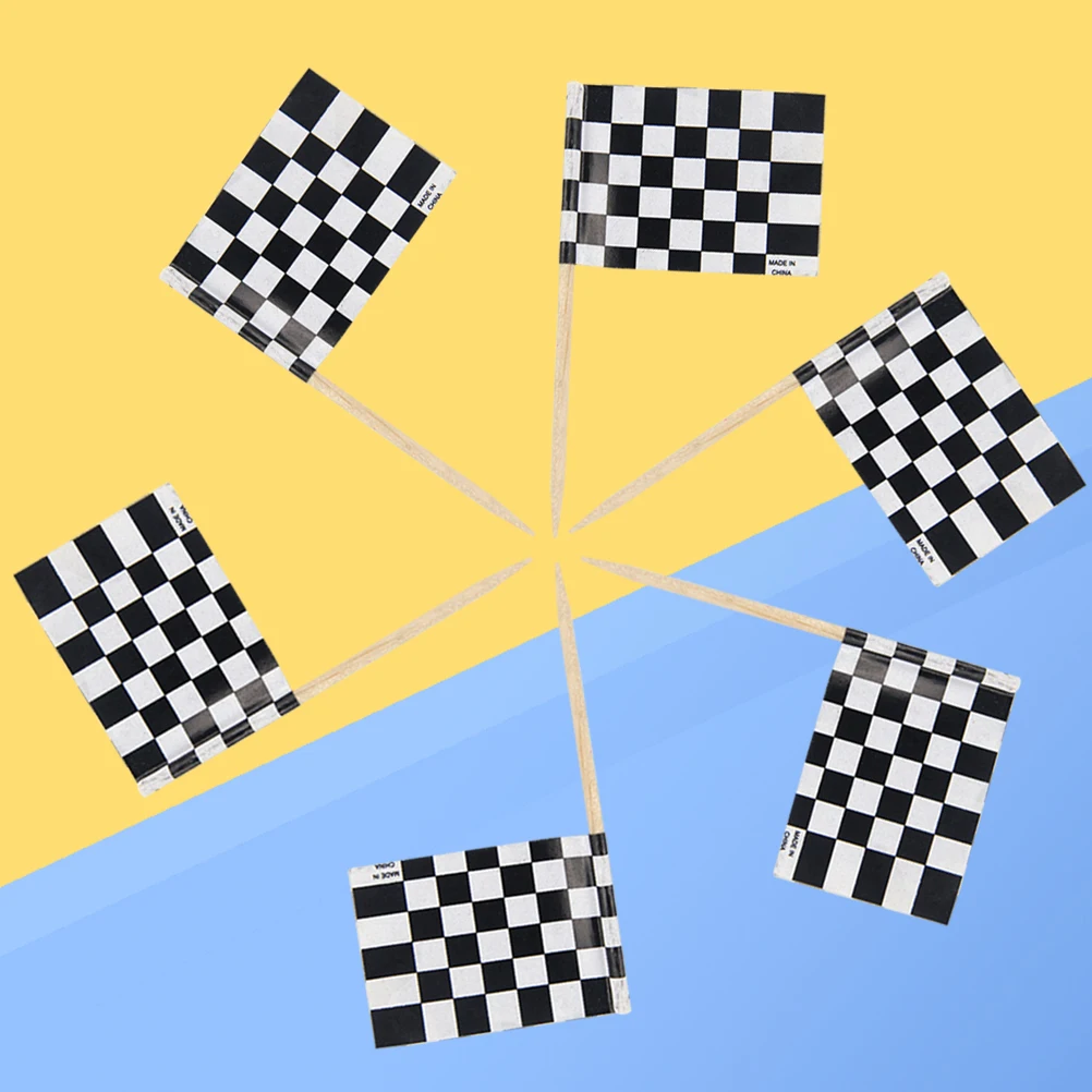 24pcs Cake Flags Checkered Cupcake Toppers Race Decoration Picks Party Supplies Bamboo Stick Safe Food Ornaments
24pcs Cake Flags Checkered Cupcake Toppers Race Decoration Picks Party Supplies Bamboo Stick Safe Food Ornaments