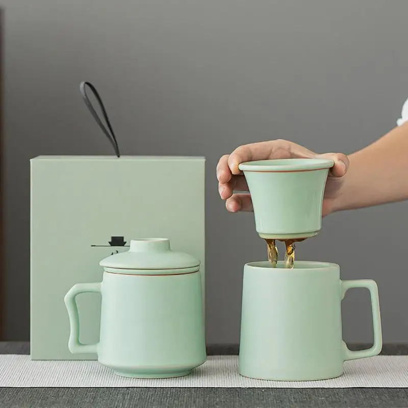 Tianqing Luzhou Tea Cup Ceramic Office Tea Brewing Cup Men's Style Mark Cup Personalized Business Cup Traditional Chinese Style
Tianqing Luzhou Tea Cup Ceramic Office Tea Brewing Cup Men's Style Mark Cup Personalized Business Cup Traditional Chinese Style