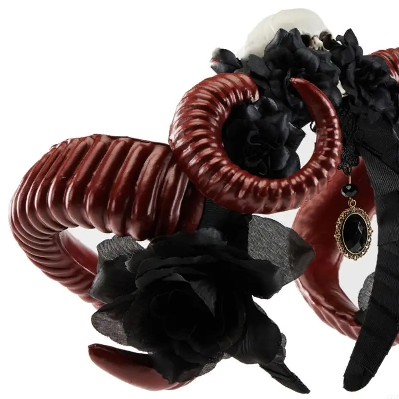 C71F темные кружевные повязки на голову с рогом дьявола, маскарадные головные уборы на Хэллоуин, костюм ведьмы
C71F темные кружевные повязки на голову с рогом дьявола, маскарадные головные уборы на Хэллоуин, костюм ведьмы