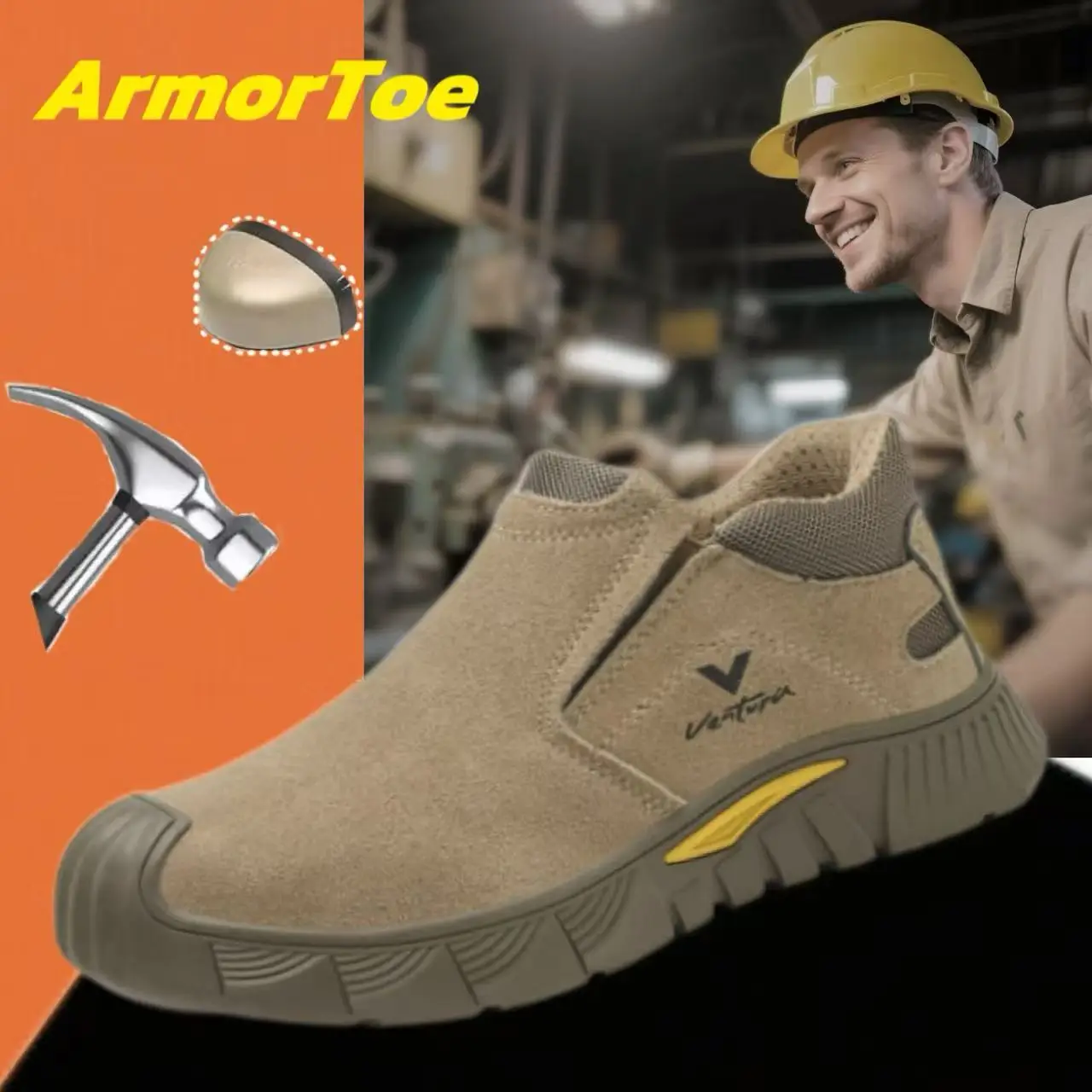 ArmorToe Steel Toe Anti-smash Anti-stabbing Safety Shoes Fireproof Flower Wear-resistant Work Shoes Comfortable #Armor2666
ArmorToe Steel Toe Anti-smash Anti-stabbing Safety Shoes Fireproof Flower Wear-resistant Work Shoes Comfortable #Armor2666