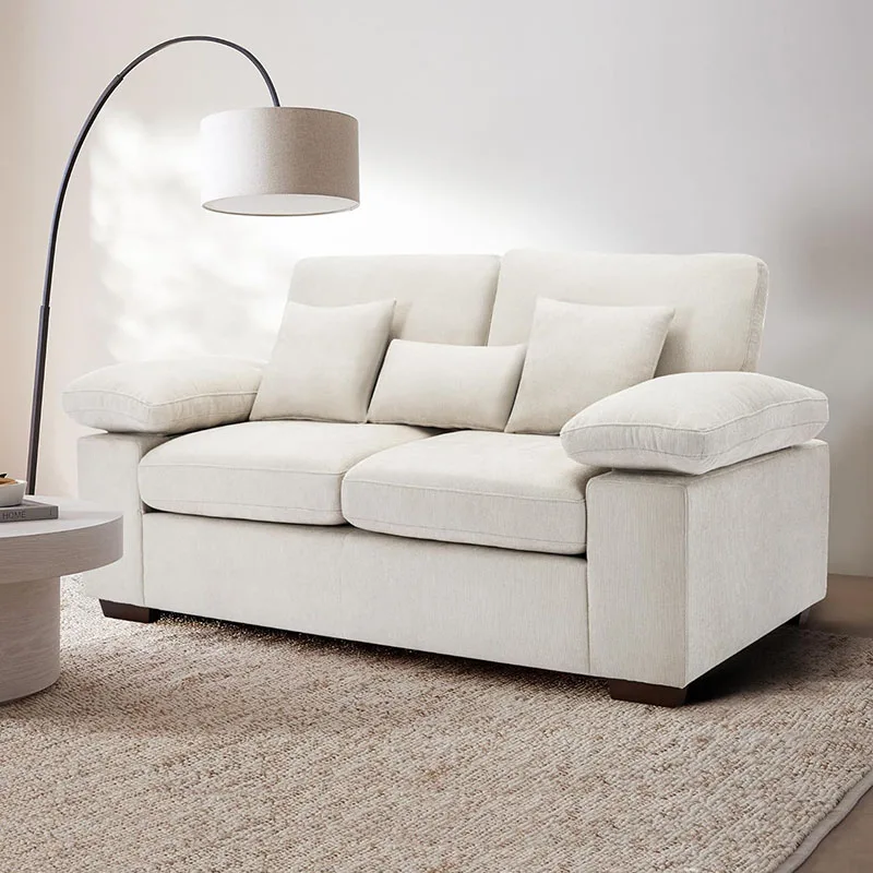 Nordic Lazy Sofa, 73" Bedroom Couch With Pillow Top Armrests And Solid Wood Legs, Removable Back And Seat Cushions (Beige)
Nordic Lazy Sofa, 73" Bedroom Couch With Pillow Top Armrests And Solid Wood Legs, Removable Back And Seat Cushions (Beige)