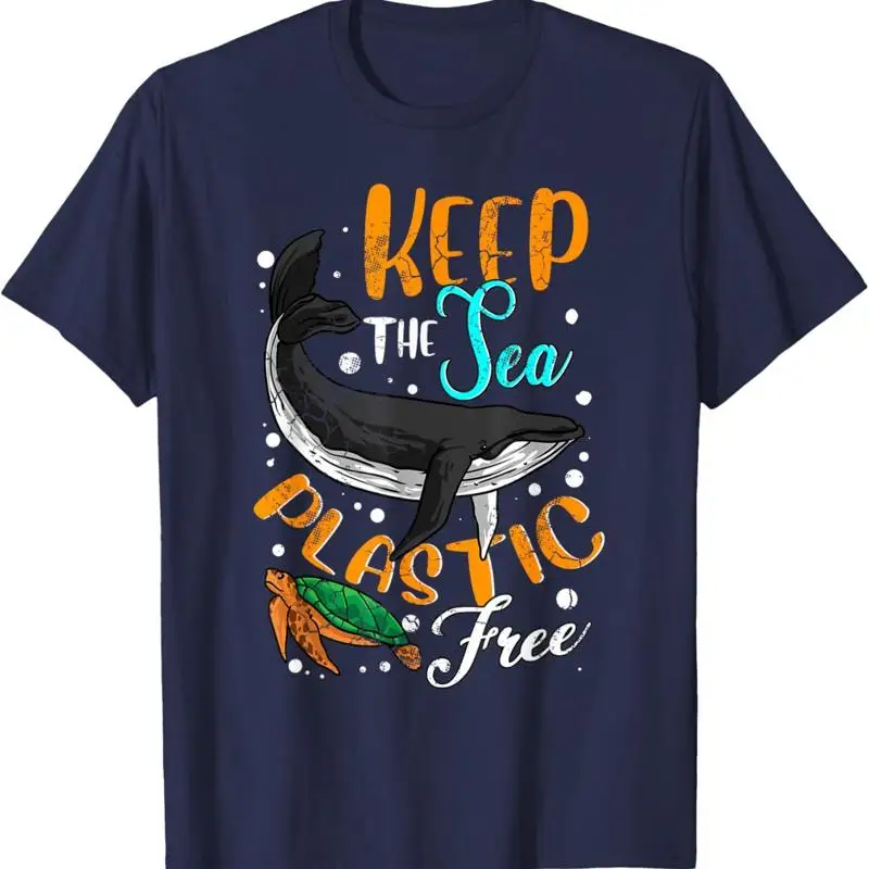 Пластиковая футболка Keep The Sea Free Environmental Ocean 
Пластиковая футболка Keep The Sea Free Environmental Ocean