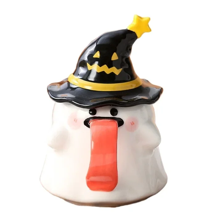 Ceramic Cup Ghost Halloween Female Cup Mug with Lid
Ceramic Cup Ghost Halloween Female Cup Mug with Lid