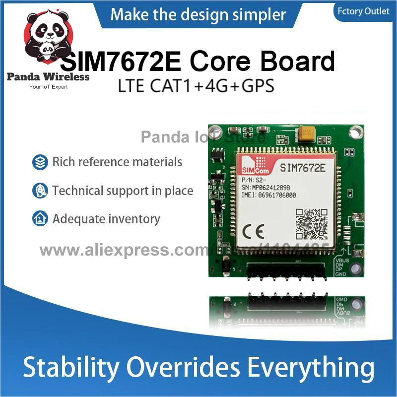 SIMcom SIM7672E Основная плата разработки с поддержкой данных + GNSS CAT1 + 4G + чип Qualcomm LTE-FDD B1/B3/B5/B7/B8/B20/B28
SIMcom SIM7672E Основная плата разработки с поддержкой данных + GNSS CAT1 + 4G + чип Qualcomm LTE-FDD B1/B3/B5/B7/B8/B20/B28