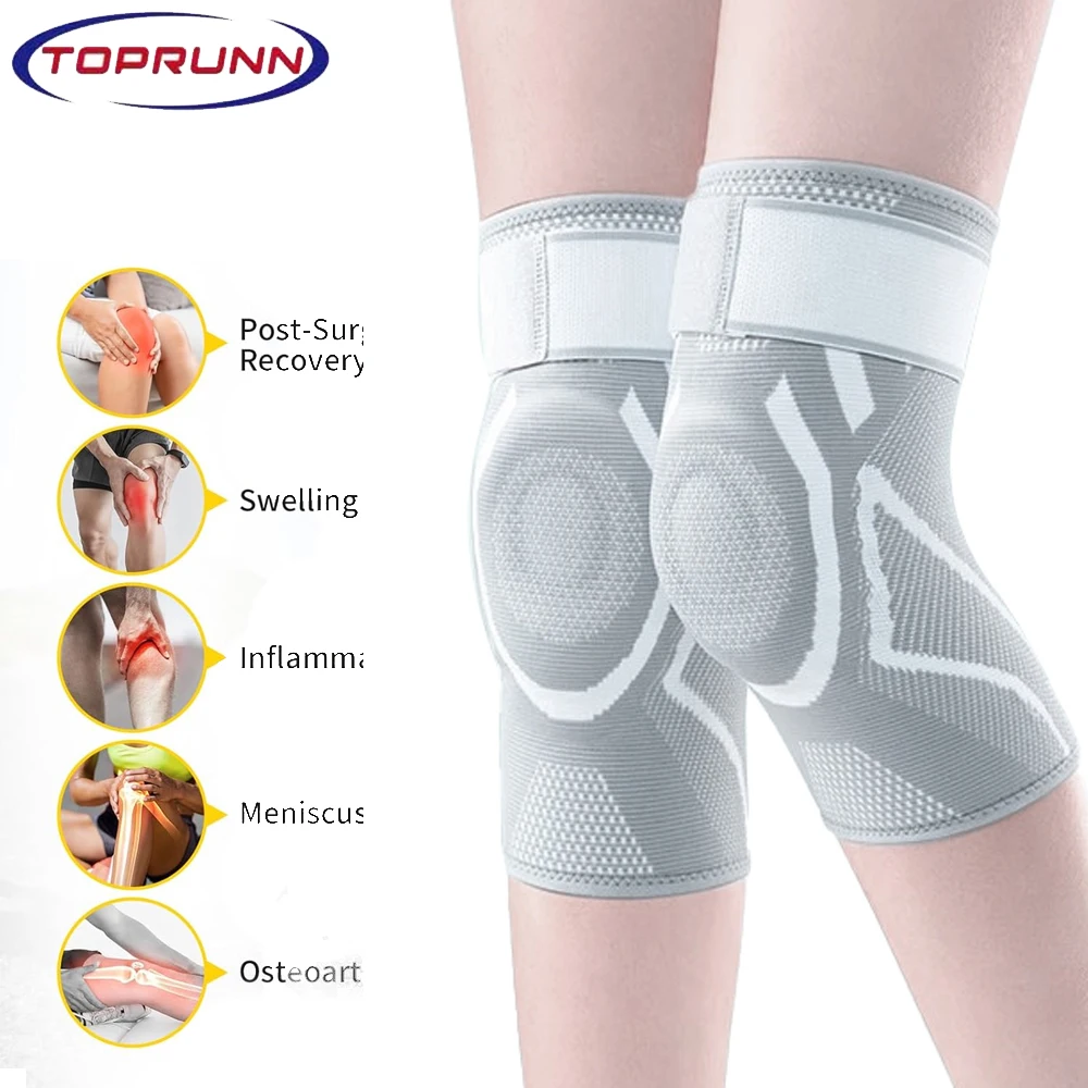 1PC Knee Compression Sleeve Support,Professional Knee Brace With Patella Gel Pad & Adjustable Straps for Knee Support Sports
1PC Knee Compression Sleeve Support,Professional Knee Brace With Patella Gel Pad & Adjustable Straps for Knee Support Sports