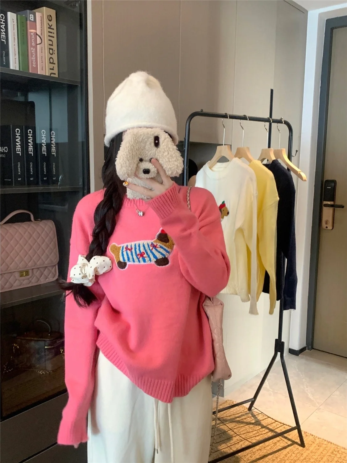 Cartoon Sausage Dog Korean Sle Knitted Sweater Women's Autumn New Casual Loose Slim Soft Cozy Overhead Top
Cartoon Sausage Dog Korean Sle Knitted Sweater Women's Autumn New Casual Loose Slim Soft Cozy Overhead Top