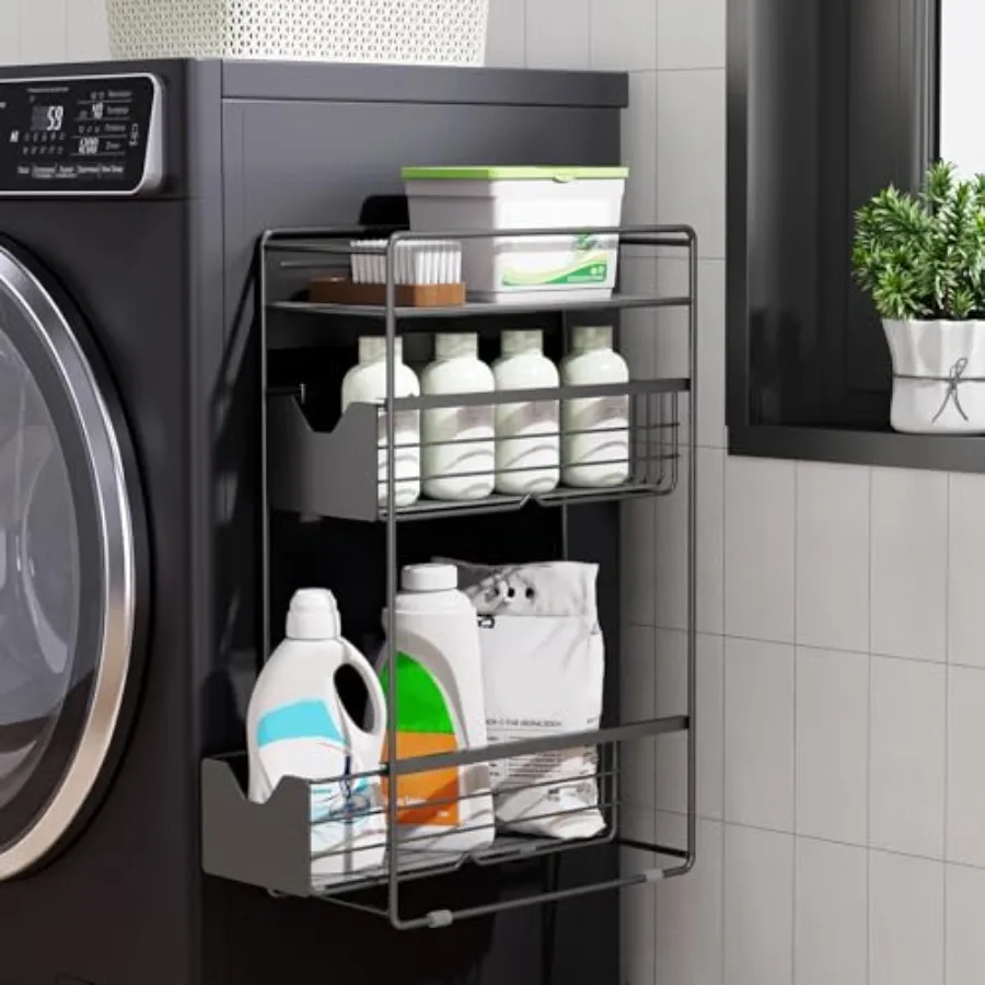 Magnetic Shelves for Washing Machine with Pull Out Metal DrawerMagnetic Spice Rack for Fridge Magnetic Rack with no Installatio
Magnetic Shelves for Washing Machine with Pull Out Metal DrawerMagnetic Spice Rack for Fridge Magnetic Rack with no Installatio
