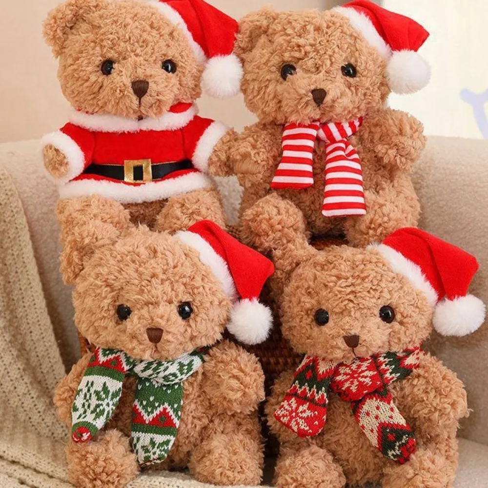 Decorations Hat Christmas Bear Plush Toy Dress Up Fluffy Scarf Bear Kawaii Plush Toys Soft Cartoon Bear Stuffed Doll New Year
Decorations Hat Christmas Bear Plush Toy Dress Up Fluffy Scarf Bear Kawaii Plush Toys Soft Cartoon Bear Stuffed Doll New Year