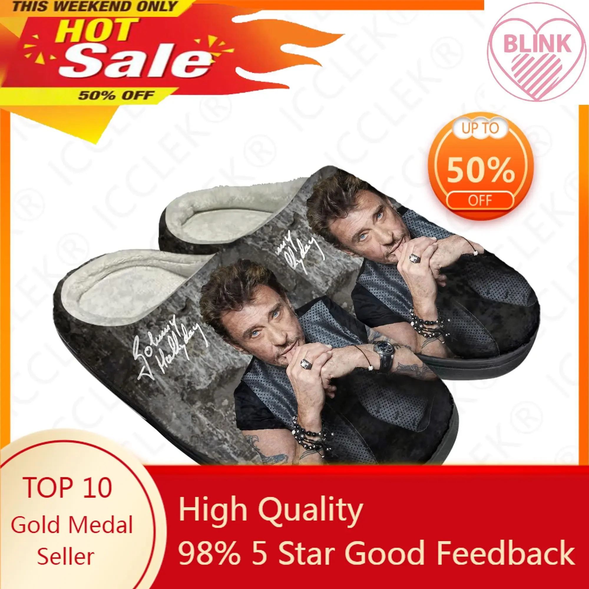 Johnny Hallyday Rock Singer Home Cotton Custom Slippers Mens Women Sandals Plush Casual Keep Warm Shoes Non-Slip Thermal Slipper
Johnny Hallyday Rock Singer Home Cotton Custom Slippers Mens Women Sandals Plush Casual Keep Warm Shoes Non-Slip Thermal Slipper