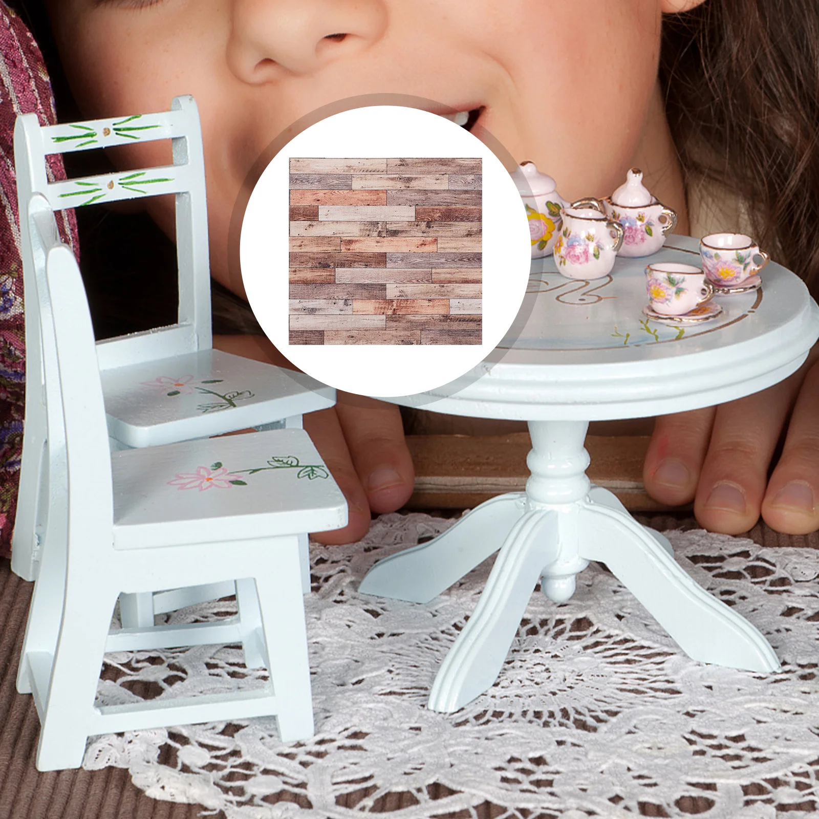 4 Pcs Wood Grain Dollhouse Floorboards Miniature PVC Tiny Toys Decorative High Simulation Effect Small Size Lightweight Kids
4 Pcs Wood Grain Dollhouse Floorboards Miniature PVC Tiny Toys Decorative High Simulation Effect Small Size Lightweight Kids