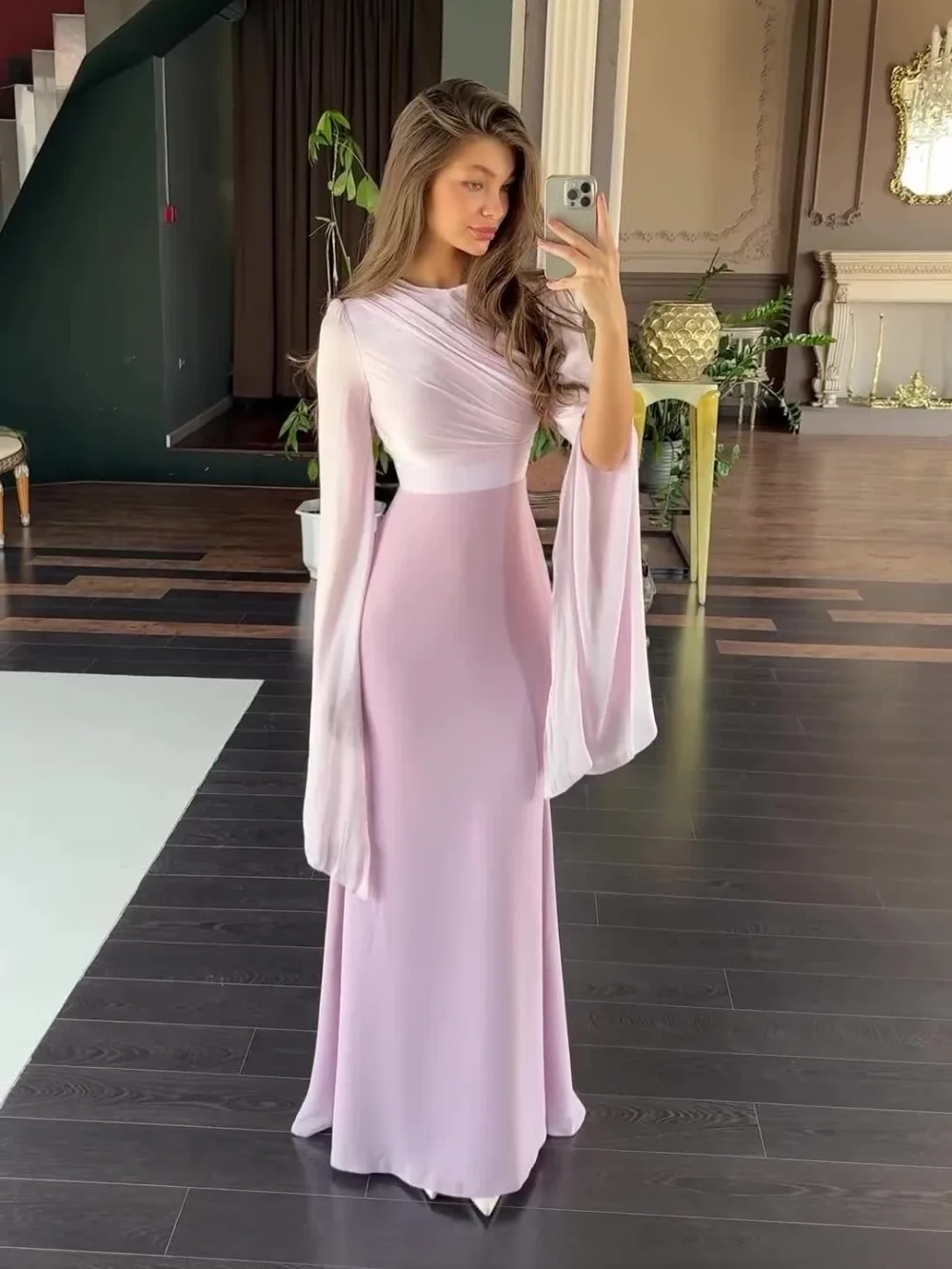 Eid Muslim Dress Women Abaya Party Long Dresses A Line Round Neck Full Sleeve Tight High Waist Slim Fit Splice Vestidos Largos
Eid Muslim Dress Women Abaya Party Long Dresses A Line Round Neck Full Sleeve Tight High Waist Slim Fit Splice Vestidos Largos
