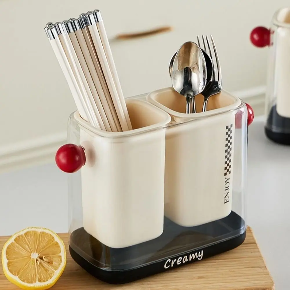 Double-Layer Kitchen Cutlery Organizer 2 Grids Plastic Chopsticks Cage Luxury Design Detachable Spoon Fork Storage Shelf
Double-Layer Kitchen Cutlery Organizer 2 Grids Plastic Chopsticks Cage Luxury Design Detachable Spoon Fork Storage Shelf