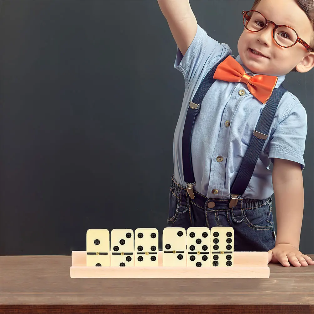 10Pcs Wooden Domino Tray Racks Multi-Function Holders for Desktop Display Creativity Alphabet Learning Game Accessories
10Pcs Wooden Domino Tray Racks Multi-Function Holders for Desktop Display Creativity Alphabet Learning Game Accessories