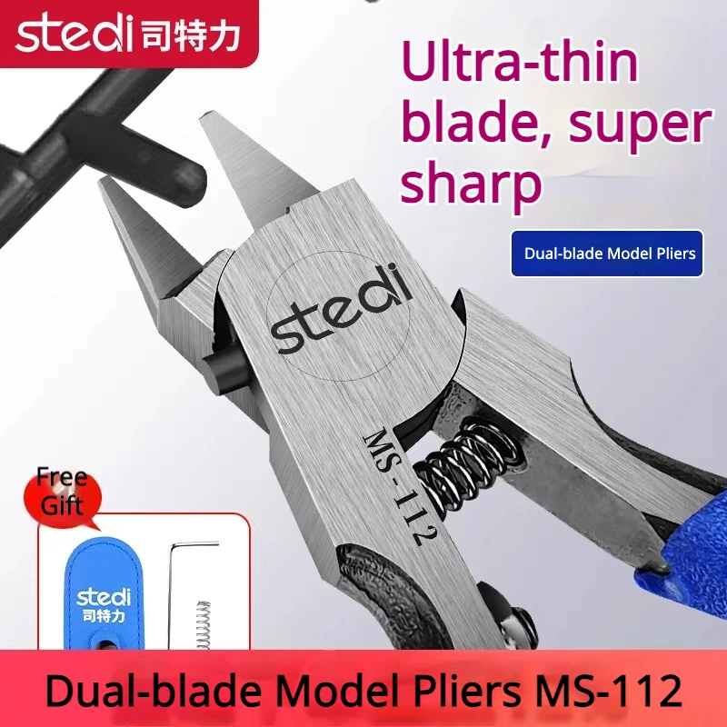 Stedi MS-112 Double-Edged Model Nipper HRC58-62 Double Safety Limit for Gundam Plastic Model Craft Hand Tool
Stedi MS-112 Double-Edged Model Nipper HRC58-62 Double Safety Limit for Gundam Plastic Model Craft Hand Tool