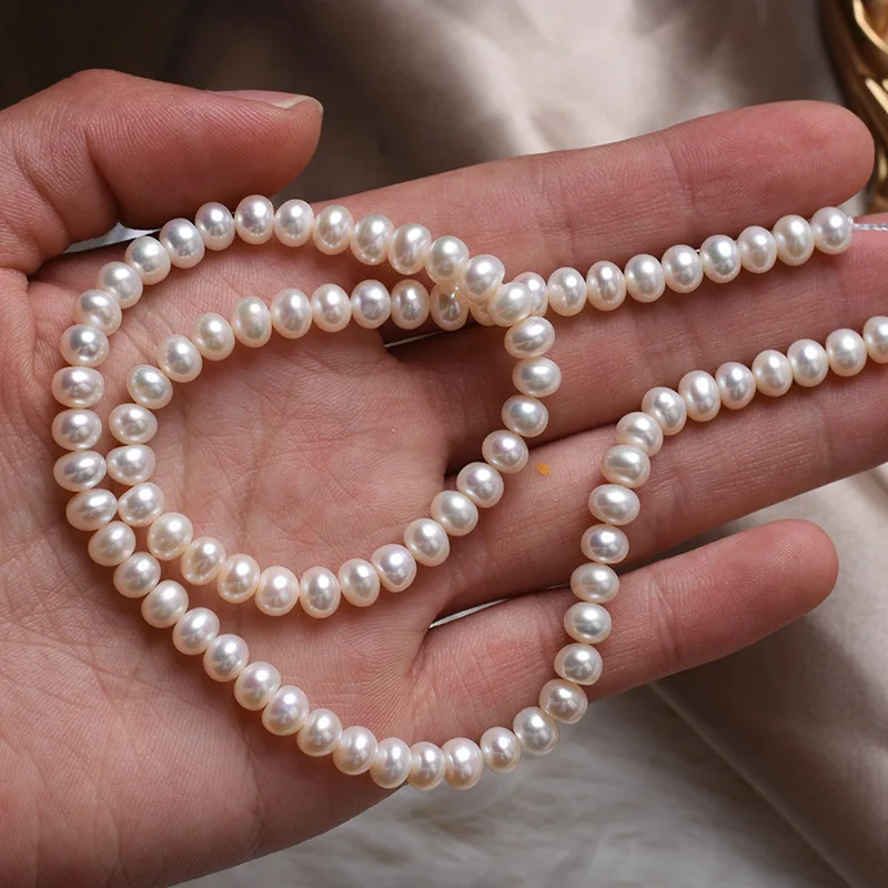 AAA 4-5mm High-Quality Bread-Shaped Flat Bead Natural Freshwater Pearl for Jewellery Making DIY Necklace Bracelet Accessories
AAA 4-5mm High-Quality Bread-Shaped Flat Bead Natural Freshwater Pearl for Jewellery Making DIY Necklace Bracelet Accessories