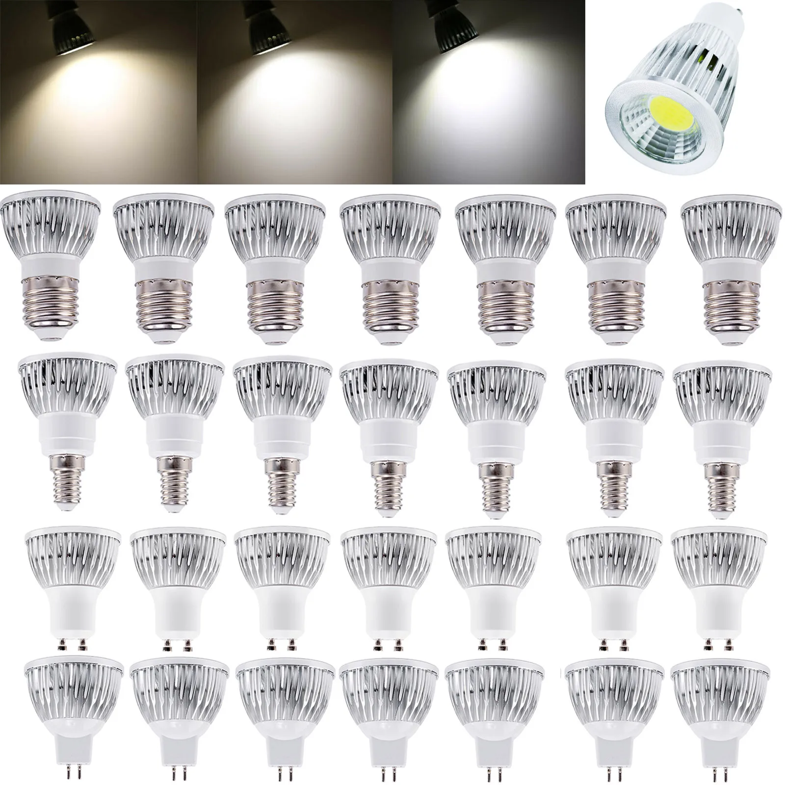Световой прожектор 10X Dc24v Led Cob E27 Gu10 MR16 E14 Gu5.3 B22 Прожектор 6w 9w 12w 45 / градус 3000k - 6500k Домашний
Световой прожектор 10X Dc24v Led Cob E27 Gu10 MR16 E14 Gu5.3 B22 Прожектор 6w 9w 12w 45 / градус 3000k - 6500k Домашний
